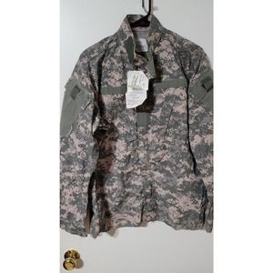 ACU Shirt/Coat Med Reg USGI Digital Camo Insect Repellent FRACU Army NWT #12A